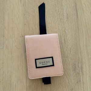 Gucci Beauty Cosmetic Pink Makeup Lipstick Pouch